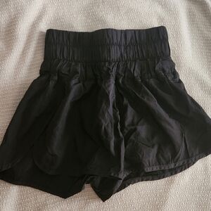 (FP Movement) High Waisted Cinched Athletic Shorts, Size Xs, Color Black